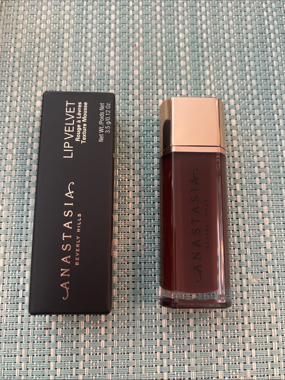Anastasia Beverly Hills Lip Velvet Liquid Lipstick - “Brownie” Deep Burgundy Red